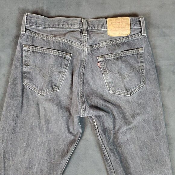 Vtg Levis 501 Jeans Dark Wash Men's 32 X 33 Made in USA Button Fly (tag 34X34) - Picture 13 of 13